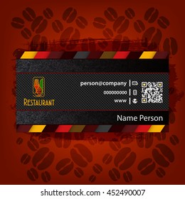 Card, Corporate identity for Restaurant