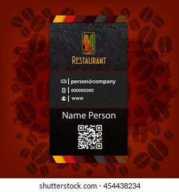 Card, Corporate identity for Restaurant