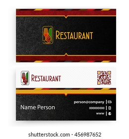 Card, Corporate identity for Restaurant