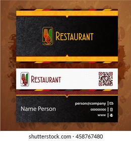 Card, Corporate identity for Restaurant