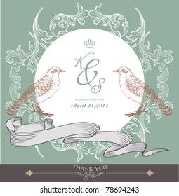 diseño de portada de tarjeta - tarjeta de boda