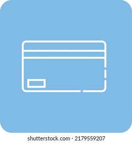 Card, credit cart icon with outline style for website and logo design in vector format.