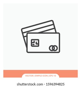 Card credit and debit Icon Vector Illustration