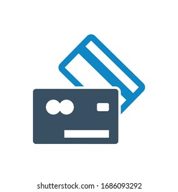 Card, credit icon (vector illustration)