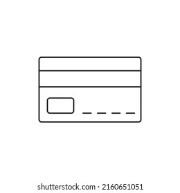 Card credit payment icon in line style icon, style isolated on white background