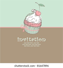card with cupcake