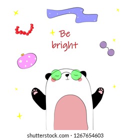 card with a cute Panda, which calls to be brighter