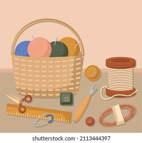 card of cute sewing items