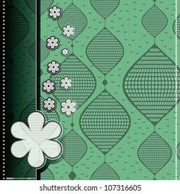 Card with decorative elements