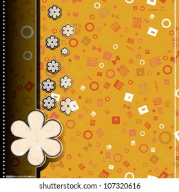 Card with decorative elements