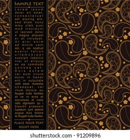 Card with decorative elements