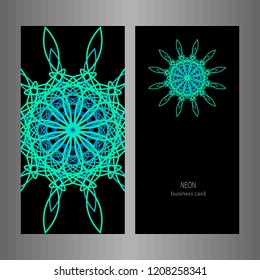Card with decorative elements background,oriental ornate banners.