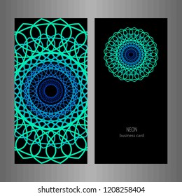 Card with decorative elements background,oriental ornate banners.