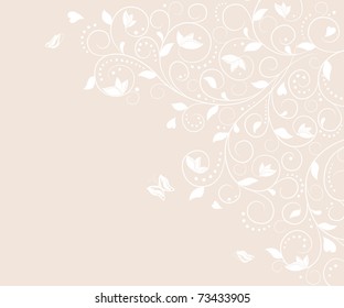 card with decorative floral pattern