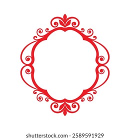 Card decorative frame design vector element.