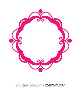 Card decorative frame design vector element.