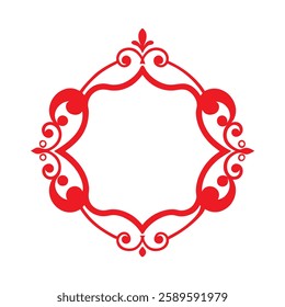 Card decorative frame design vector element.
