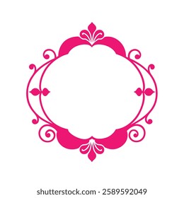 Card decorative frame design vector element.