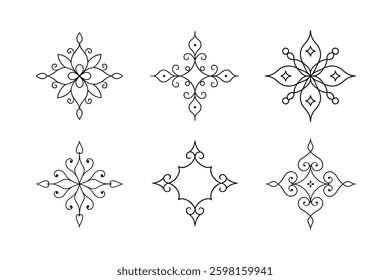 Card decorative ornament vector art.