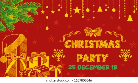 The card design of Christmas.