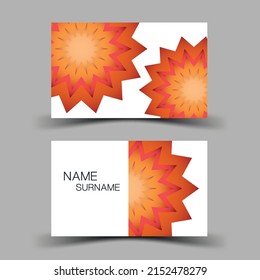 ฺBusiness card design for contact colorful. Editable vector design. illustration EPS10