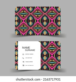 ฺBusiness card design for contact colorful. Editable vector design. illustration EPS10