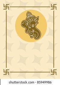 Card Design Diwalli Ganesha