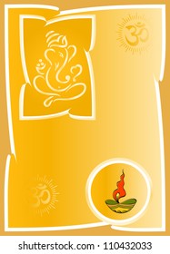Card design of Ganesha