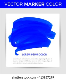 Card design with hand-drawn marker vector markers background. Vector design template for card, letter, banner, menu.