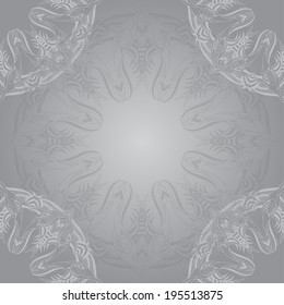 Card design. Ornamental background. Vector art