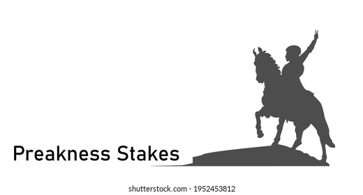 Card Design for Preakness Stakes.  American thoroughbred horse race held on the third Saturday in May