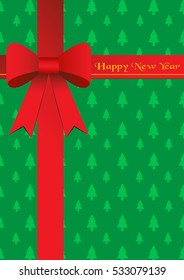 card design with ribbon background Giftbox