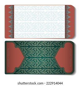 card design Thai art style,Thai vintage vector