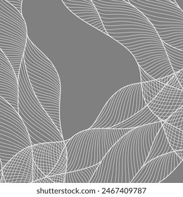 Card design with waves. Background with sea, river or water texture.