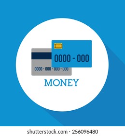 card desing over blue background vector illustration.