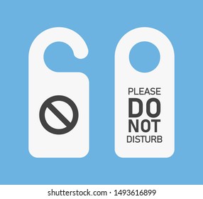 Card with do not disturb. Hotel icon vector. Hotel service symbol. Service concept. EPS 10