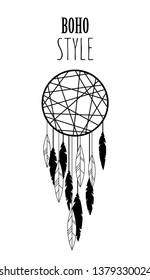 Card with dreamcatcher 