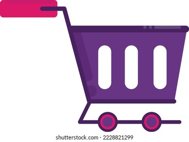 Card e-commerce icon with purple color