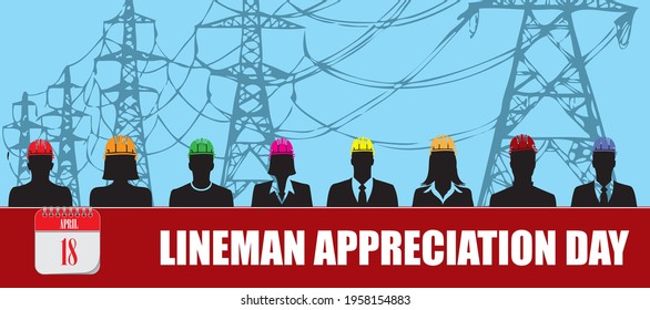 Card for event april day Lineman Appreciation Day