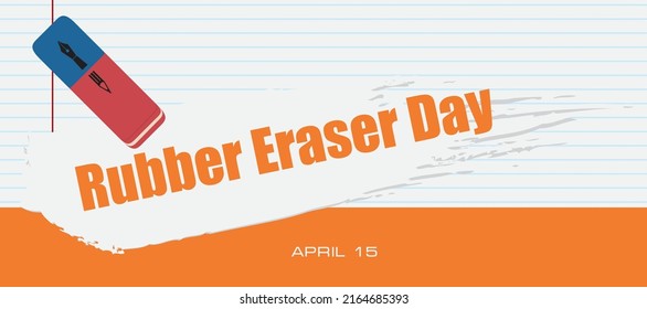 Card for event april day - National Rubber Eraser Day