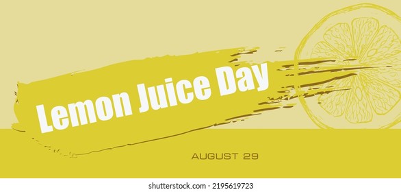 Card for event August day - Lemon Juice Day