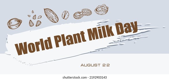 Card for event August day - World Plant Milk Day
