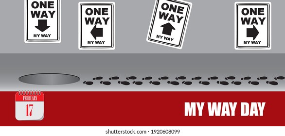 Card for event february day My Way Day