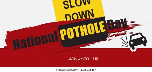 Card for event January day - National Pothole Day