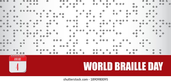 Card for event january day World Braille Day