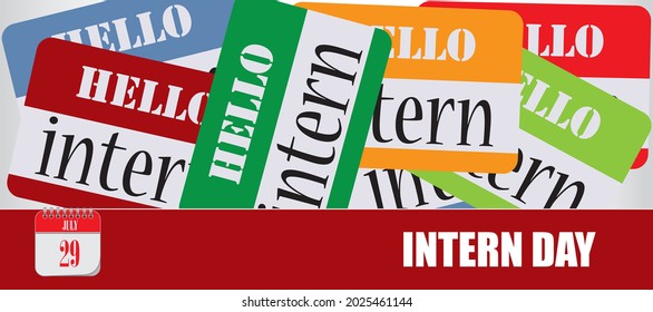 Card for event July day Intern Day