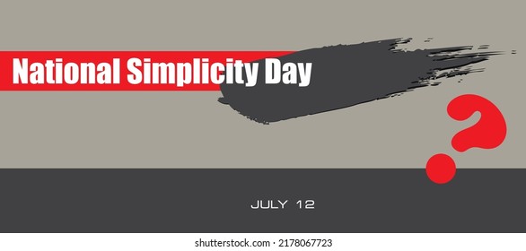 Card For Event July Day - National Simplicity Day