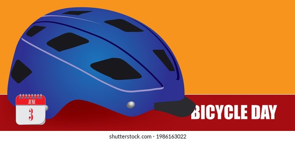 Card for event june day Bicycle Day