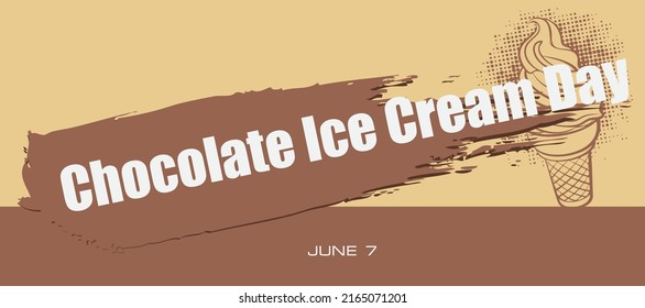 Card for event june day - Chocolate Ice Cream Day