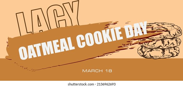 Card for event march day - Lacy Oatmeal Cookie Day